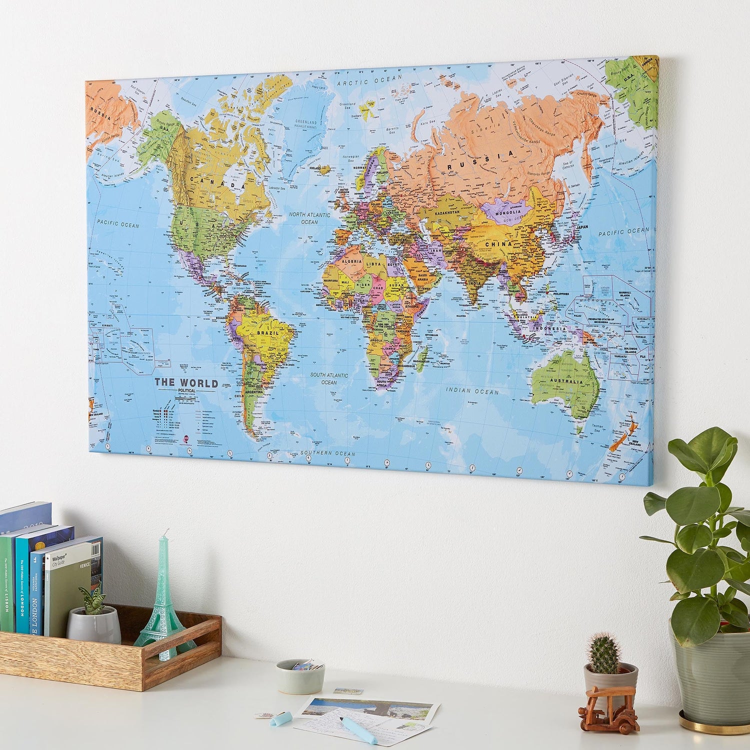 3 Ways a Canvas World Map can make your room extra special