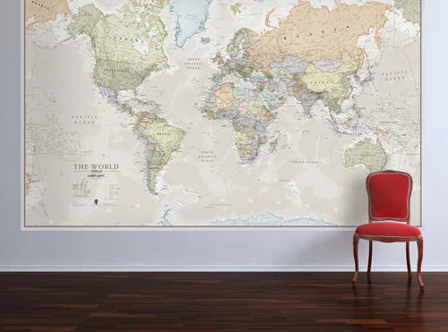 Liven up your walls with a Map Mural