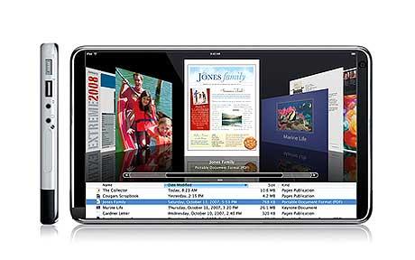 New Apple e-reader tablet computer