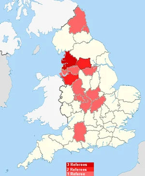 Premier League referees map revealed