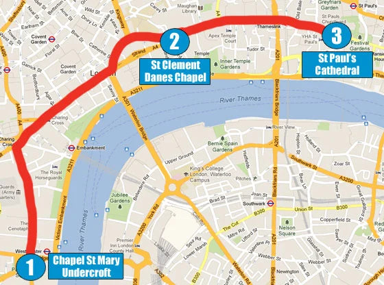 Margaret Thatcher’s Funeral Procession Route