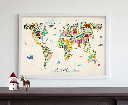 Mark Zuckerberg features our animal map of the World!