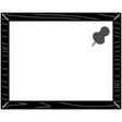 Pinboard & Wood Frame Black
