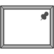 Pinboard & Framed Silver
