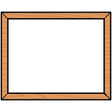 Pinboard & Wood Frame Teak