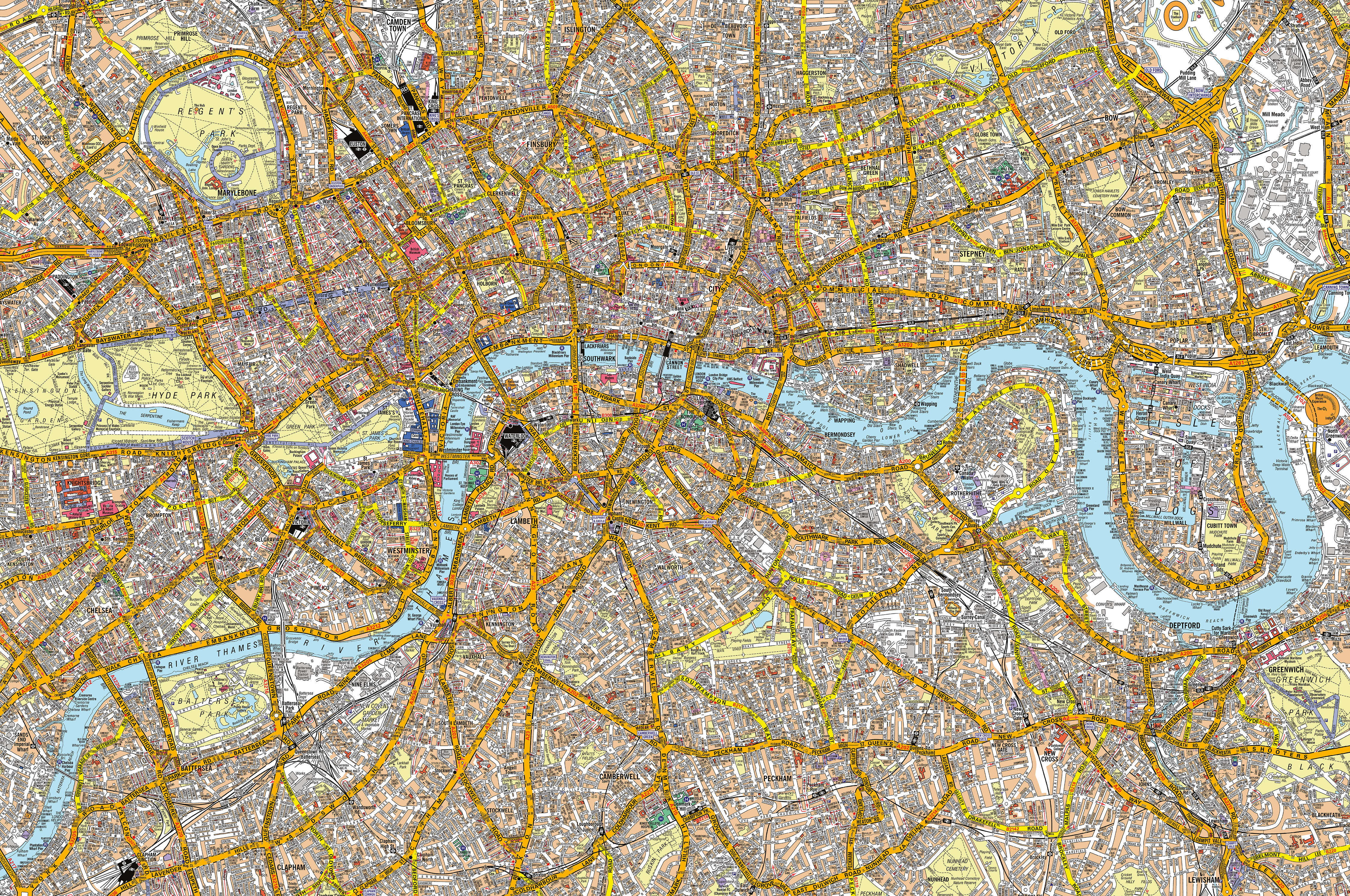 AZ01378_L_CANRL - A-Z Canvas London Street Map