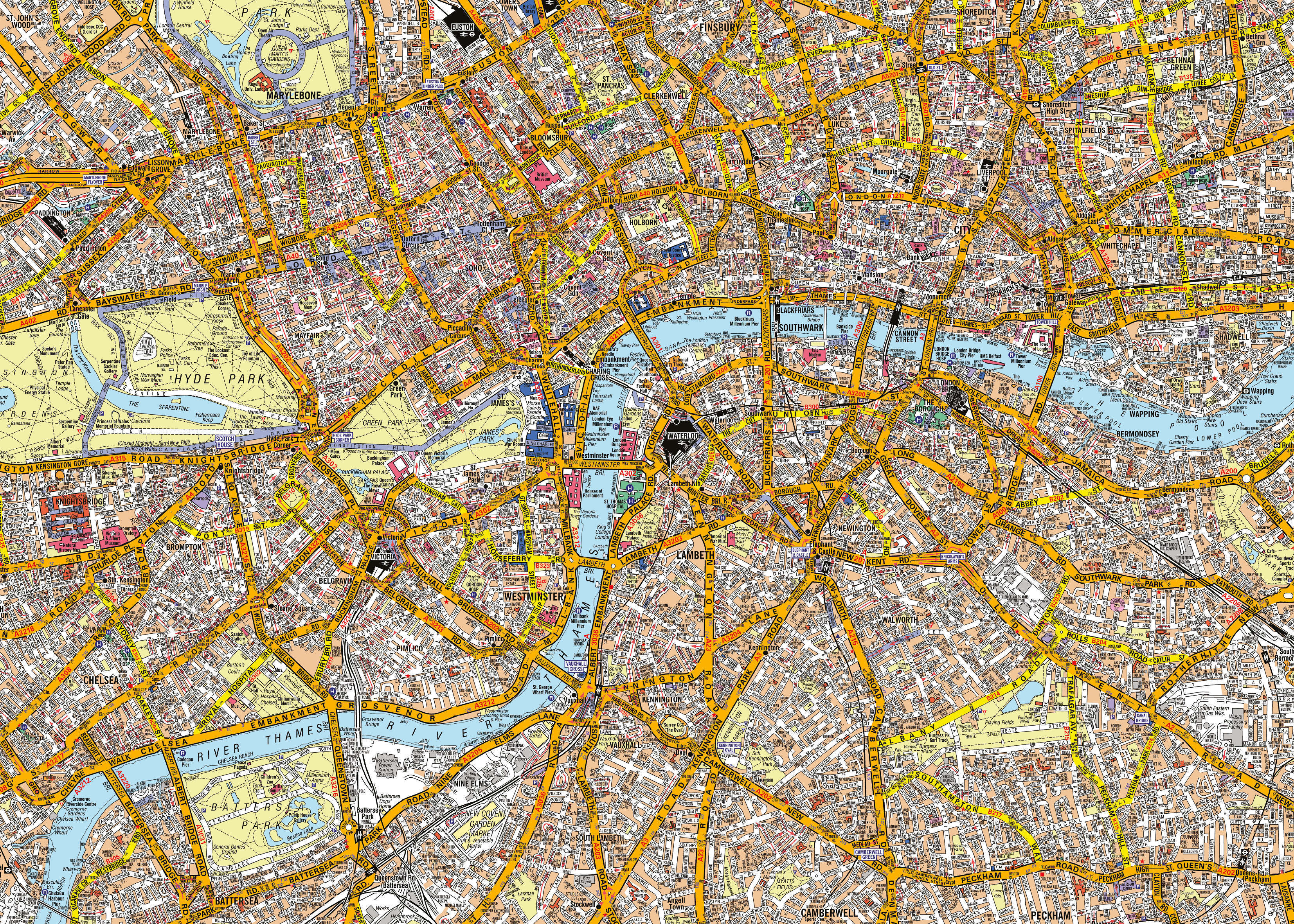 AZ01378_S_CANRL - A-Z Canvas London Street Map