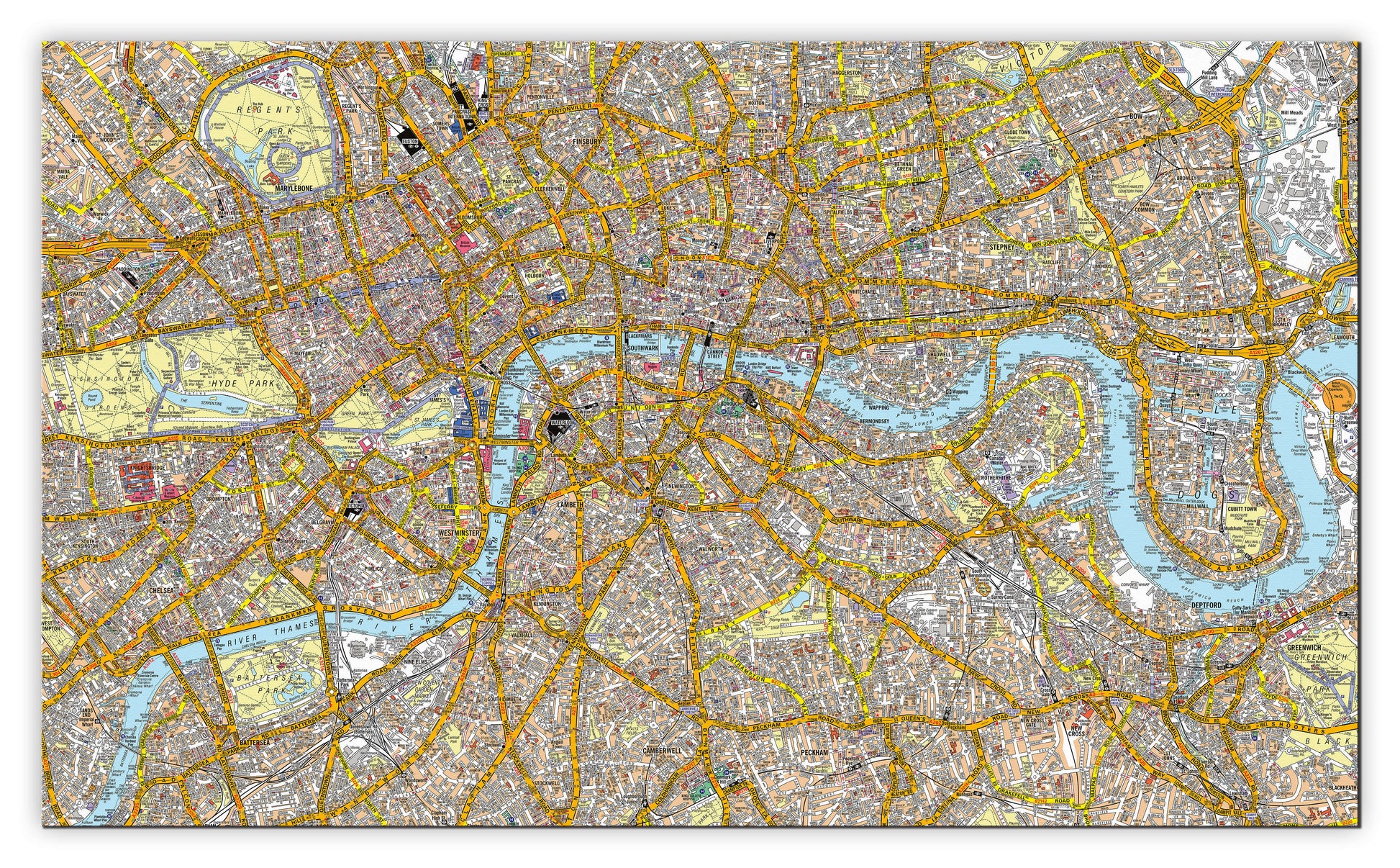 AZ01378_H_CANVA - A-Z Canvas London Street Map