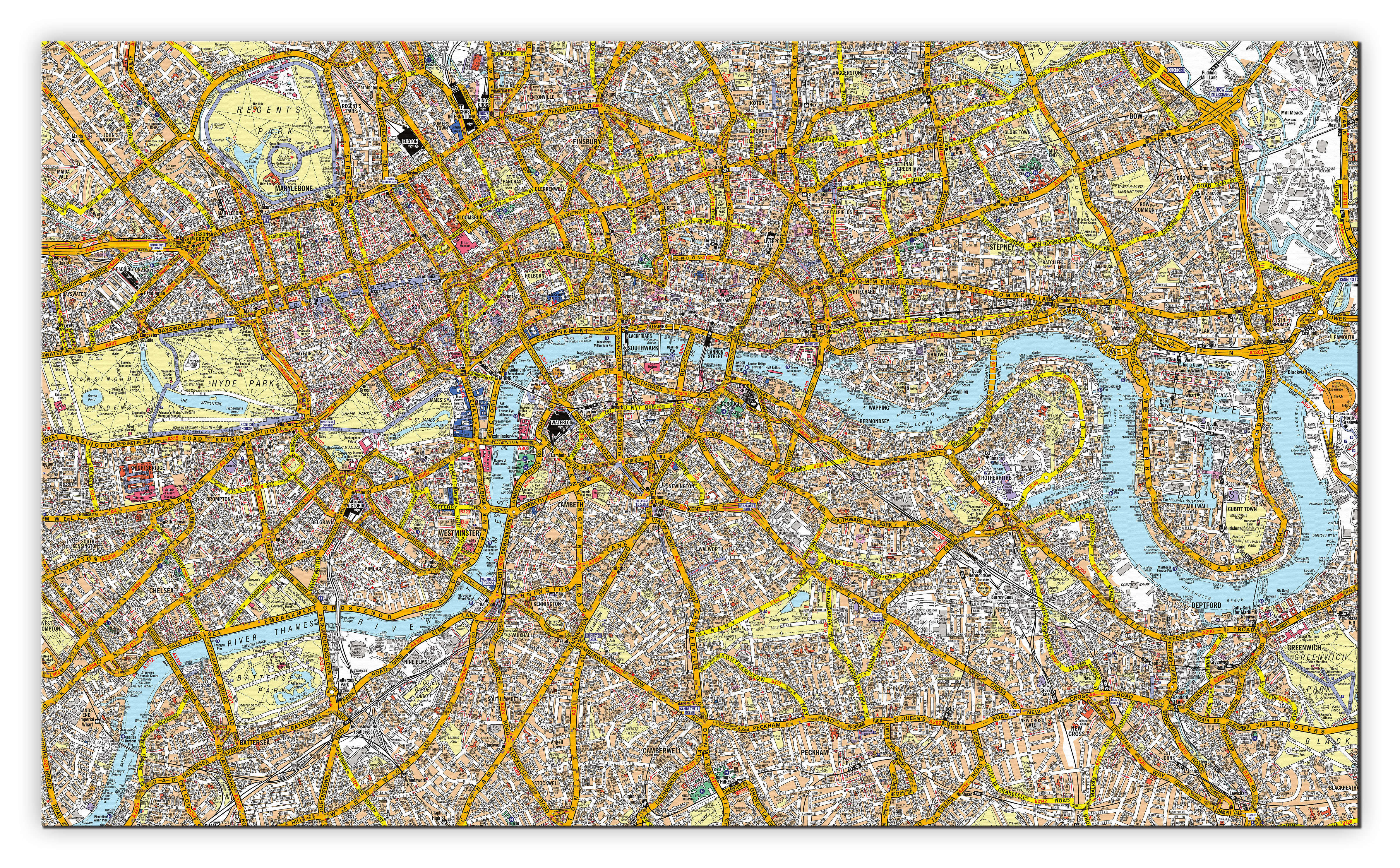 AZ01378_H_CANVA - A-Z Canvas London Street Map
