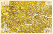 AZ01403_M_CANRL - A-Z Pictorial Canvas Map Central London 1938