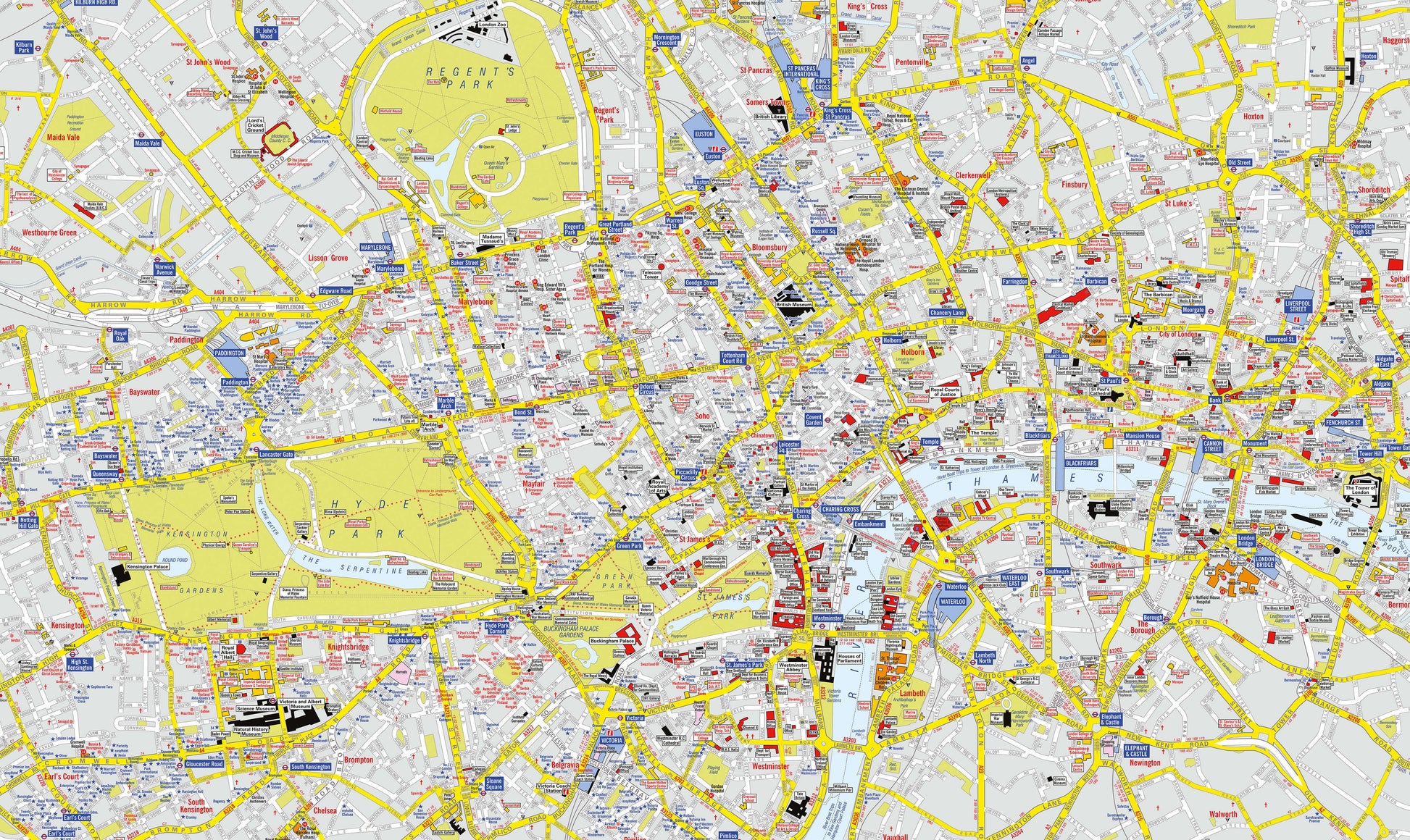AZ01407_H_CANRL - A-Z Visitors' Map London