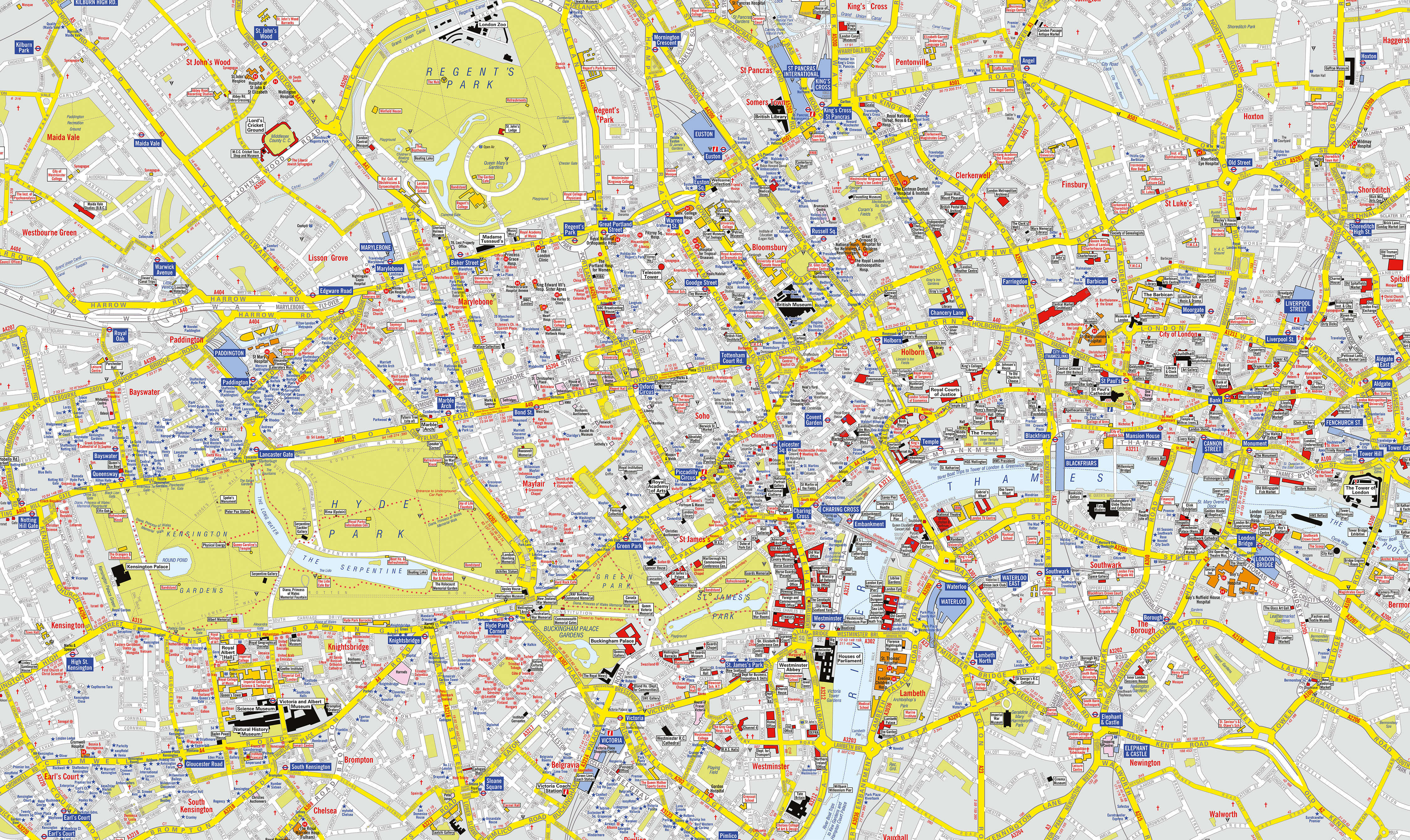 AZ01407_H_CANRL - A-Z Visitors' Map London