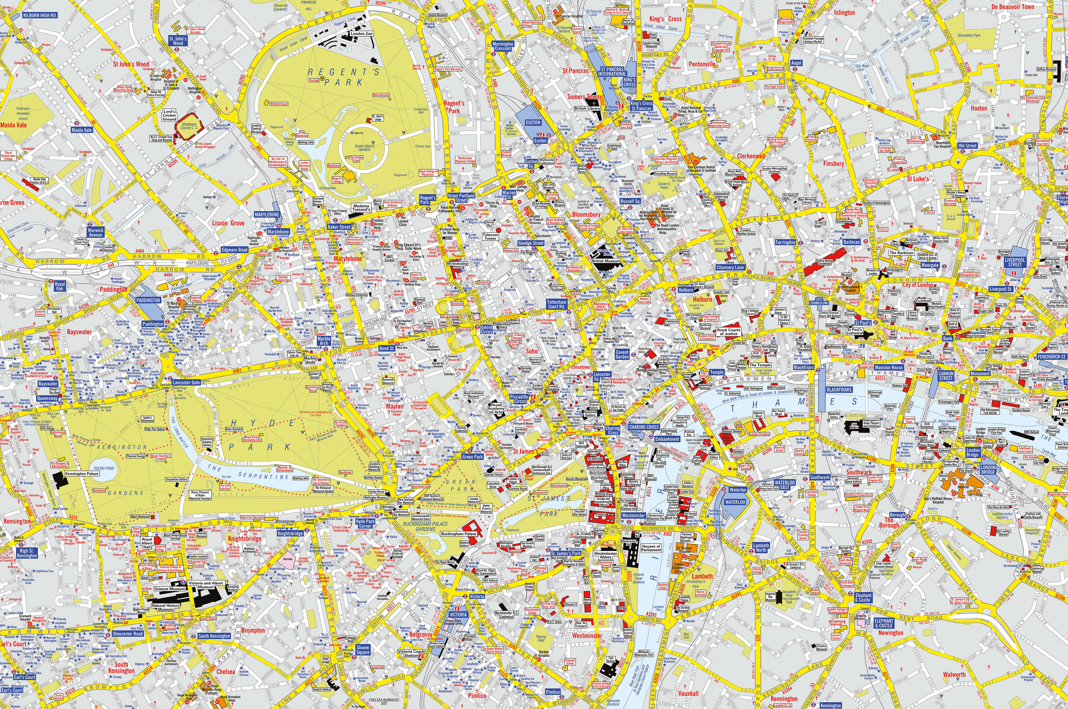 AZ01407_L_CANRL - A-Z Visitors' Map London