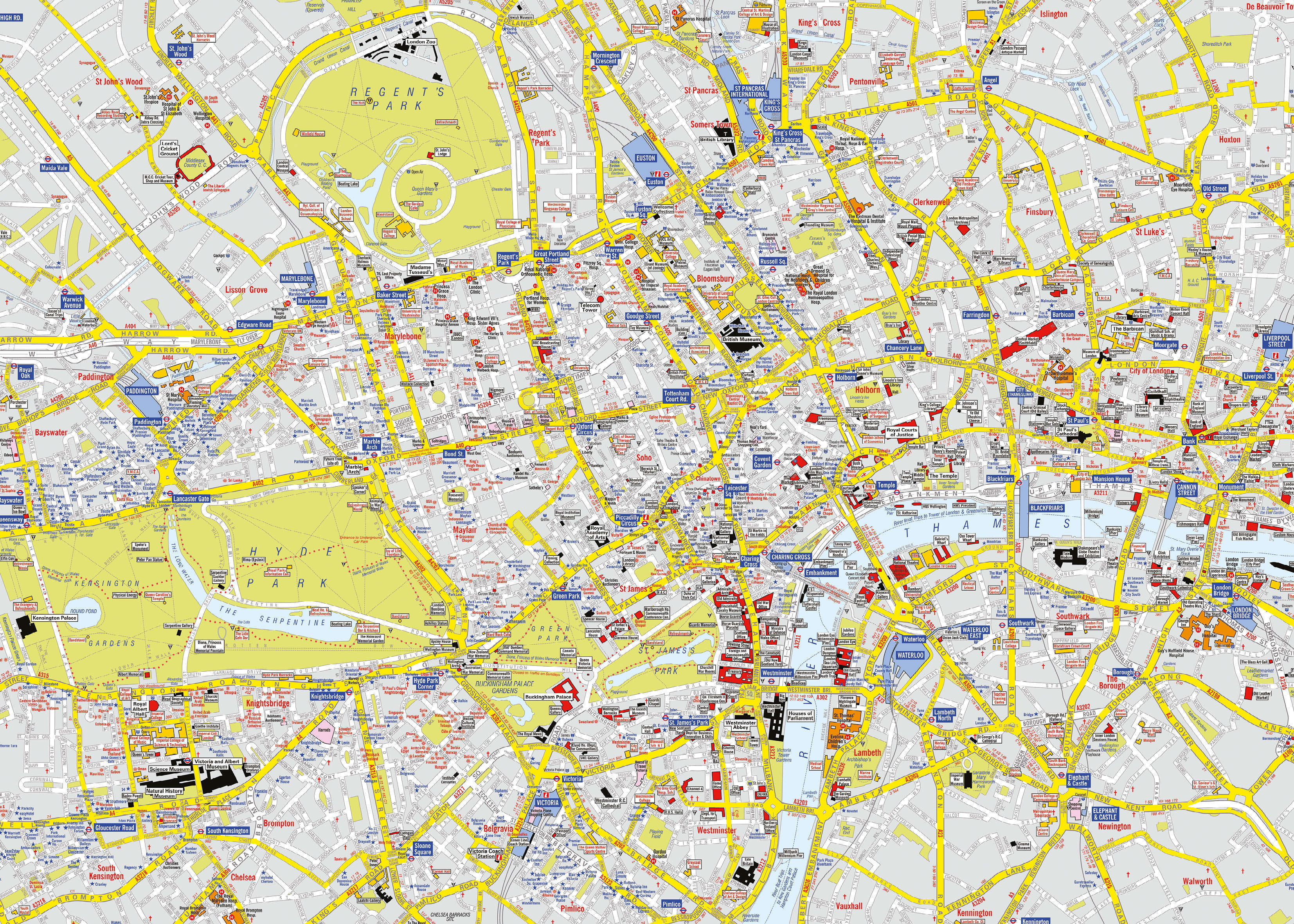 AZ01407_S_CANRL - A-Z Visitors' Map London