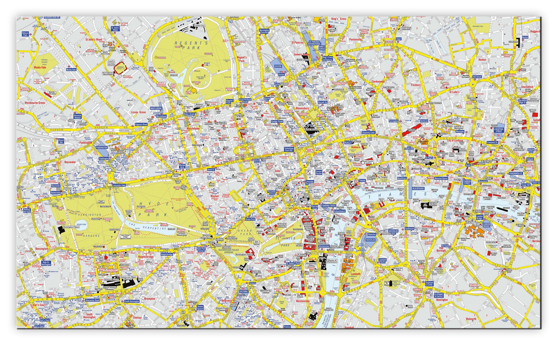AZ01407_H_CANVA - A-Z Visitors' Map London