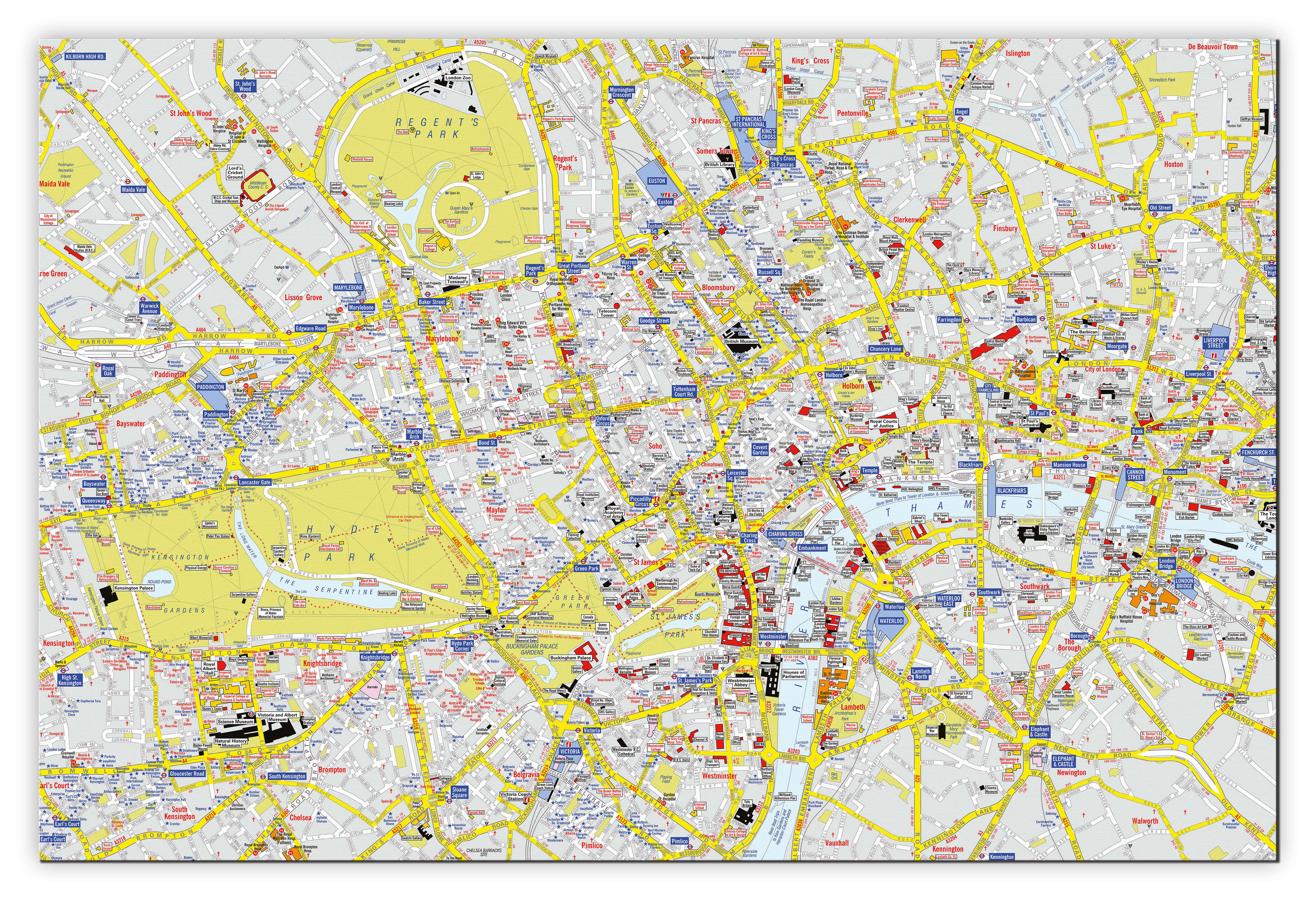 AZ01407_L_CANVA - A-Z Visitors' Map London