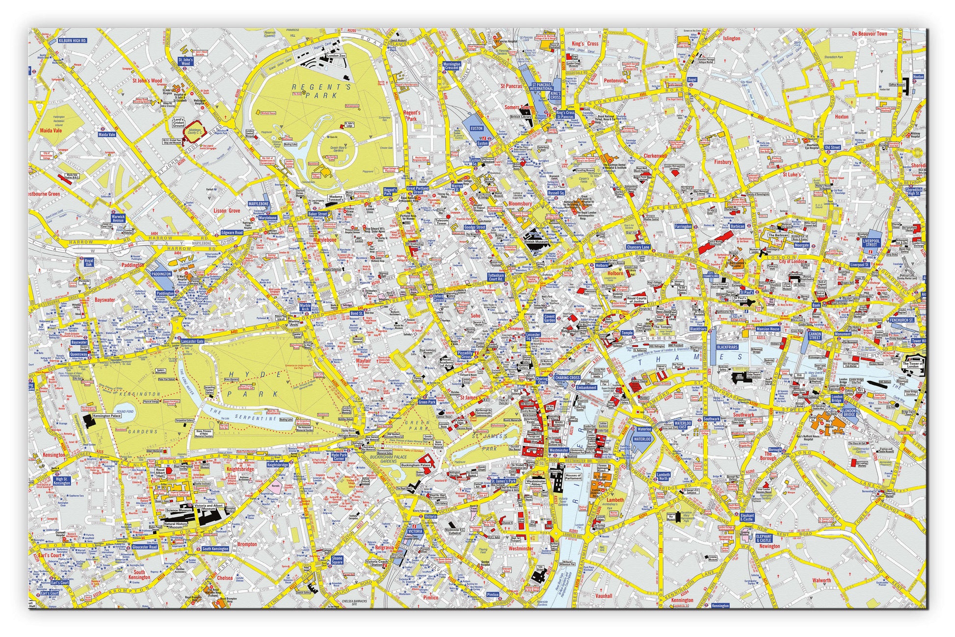 AZ01407_M_CANVA - A-Z Visitors' Map London