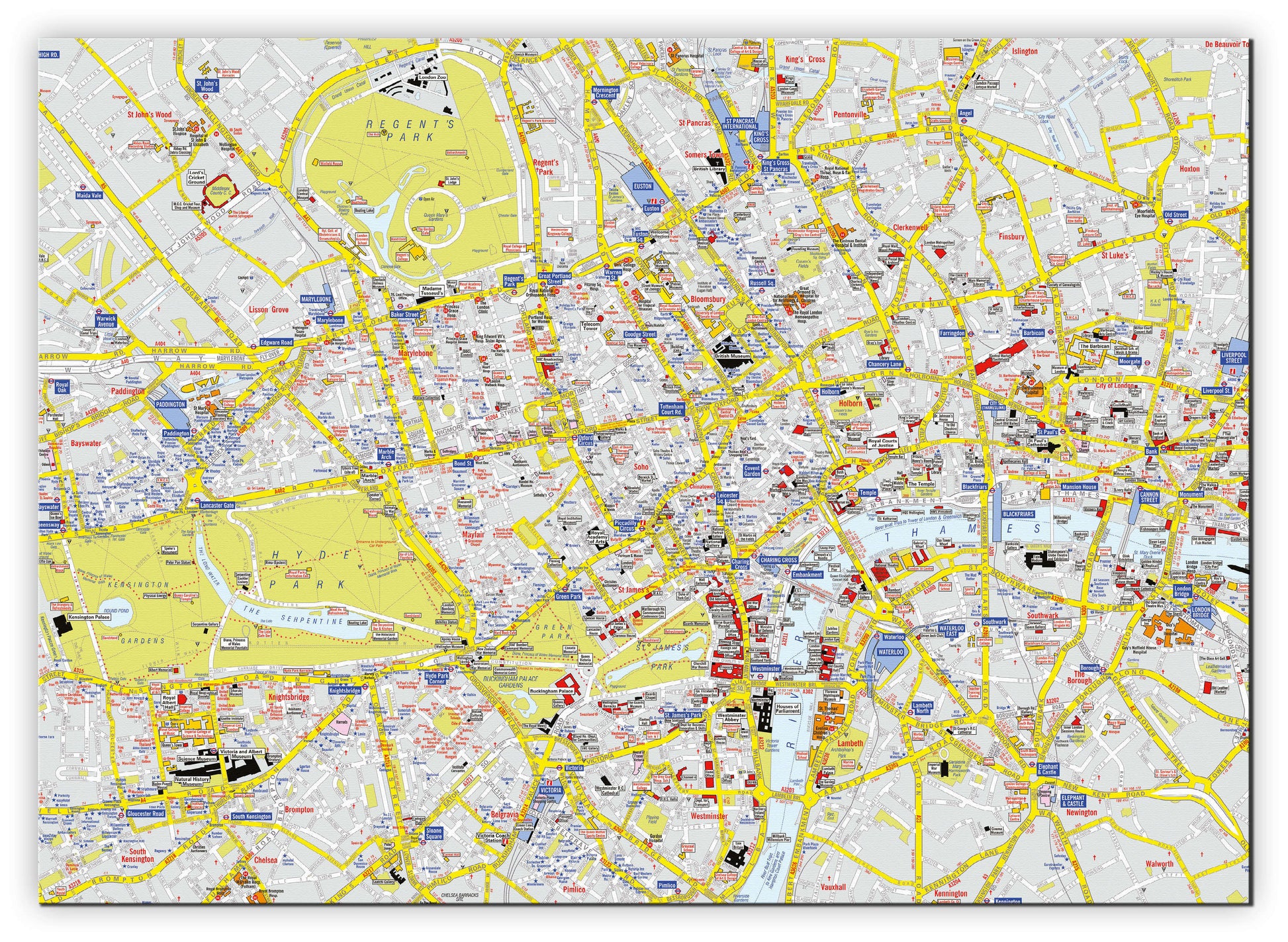 AZ01407_S_CANVA - A-Z Visitors' Map London
