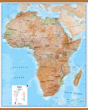 CT00406_L_CWDHB - Africa Wall Map Physical