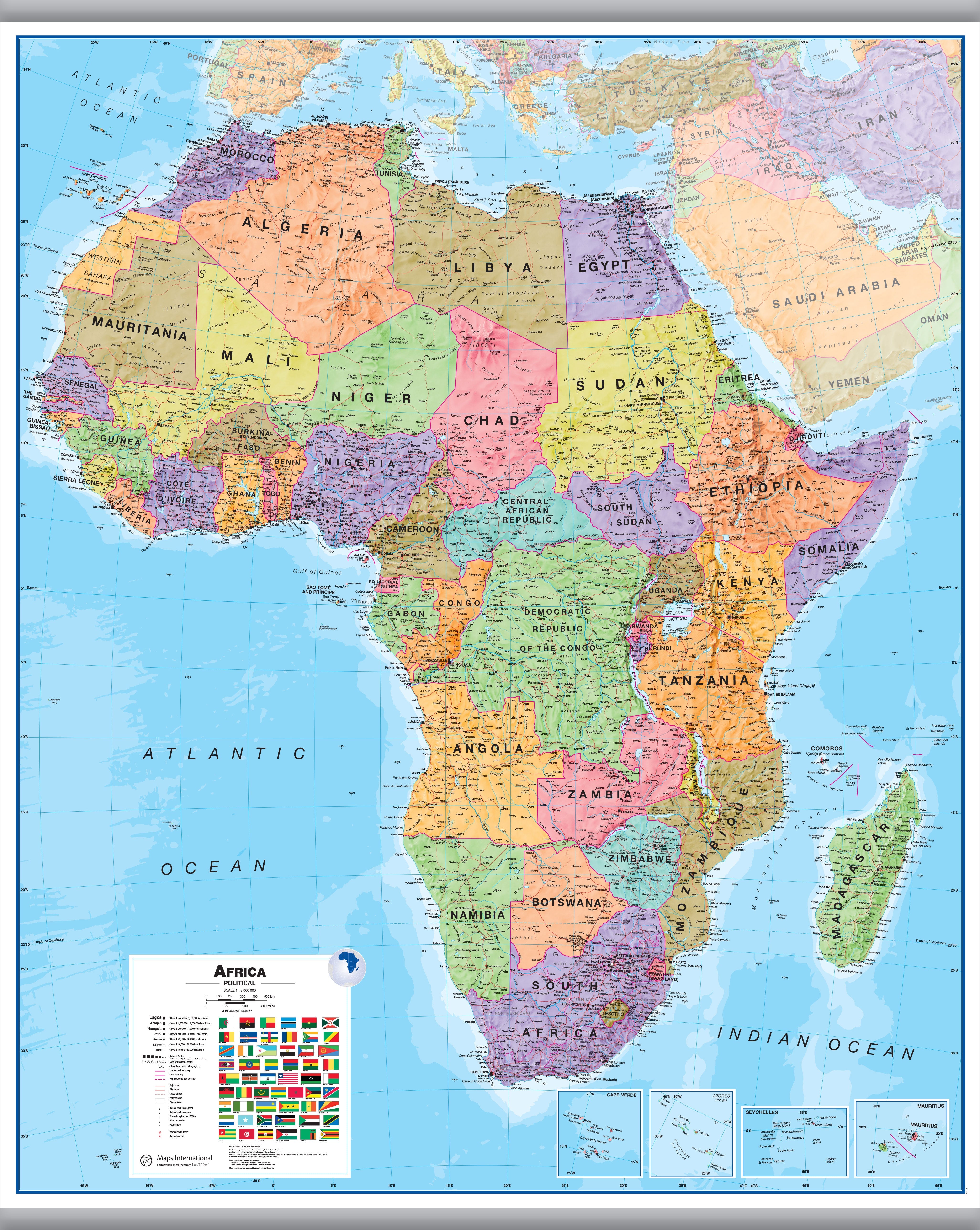 CT00014_L_LAMHB - Africa Wall Map Political