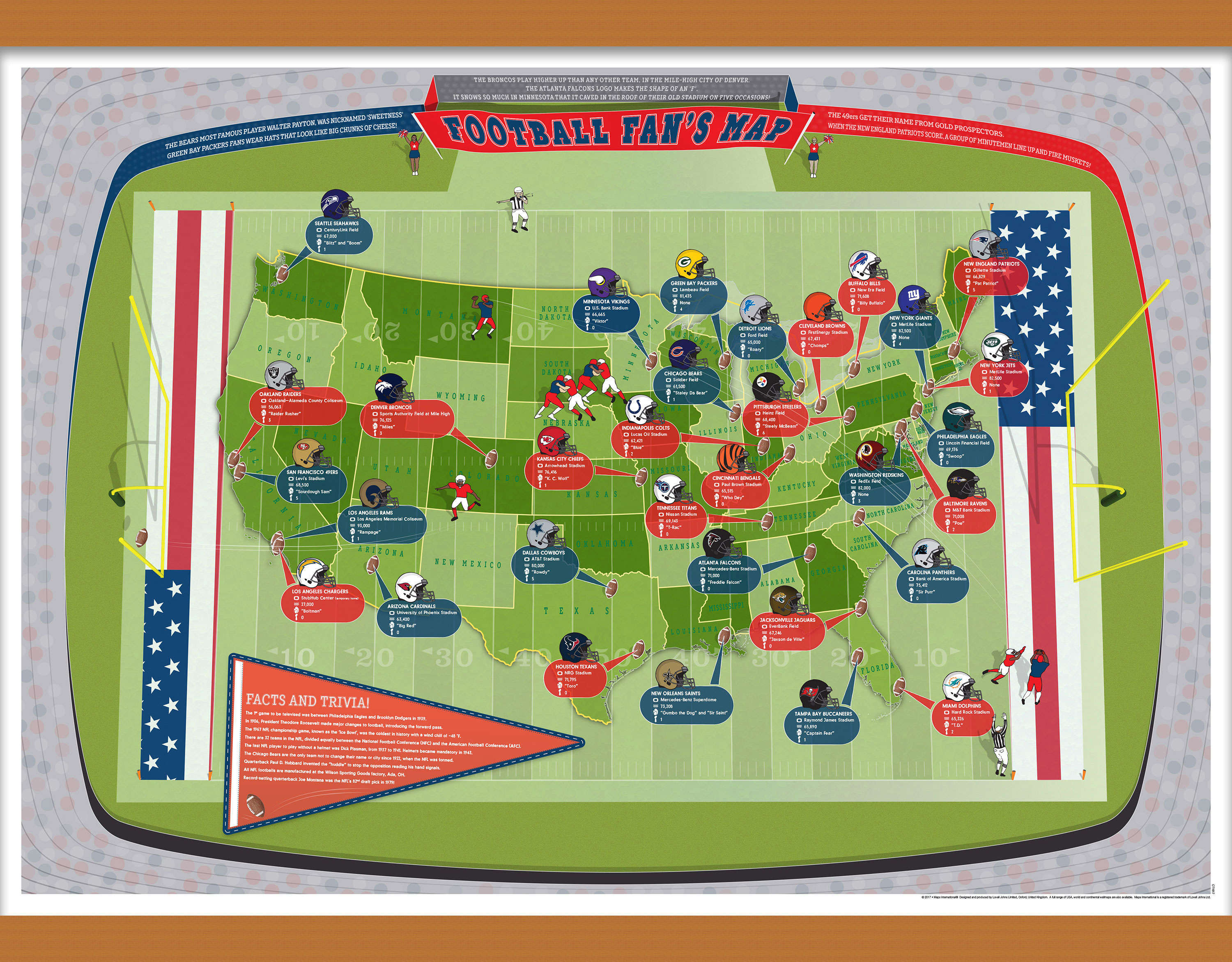 CM01617_M_CWDHB - American Football Stadiums Map