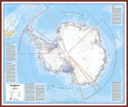 CT00015_L_LBDOK - Antarctica Wall Map Political