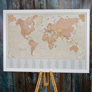 PS01538_M_WDWHI - Antique World Map Wedding Table Plan