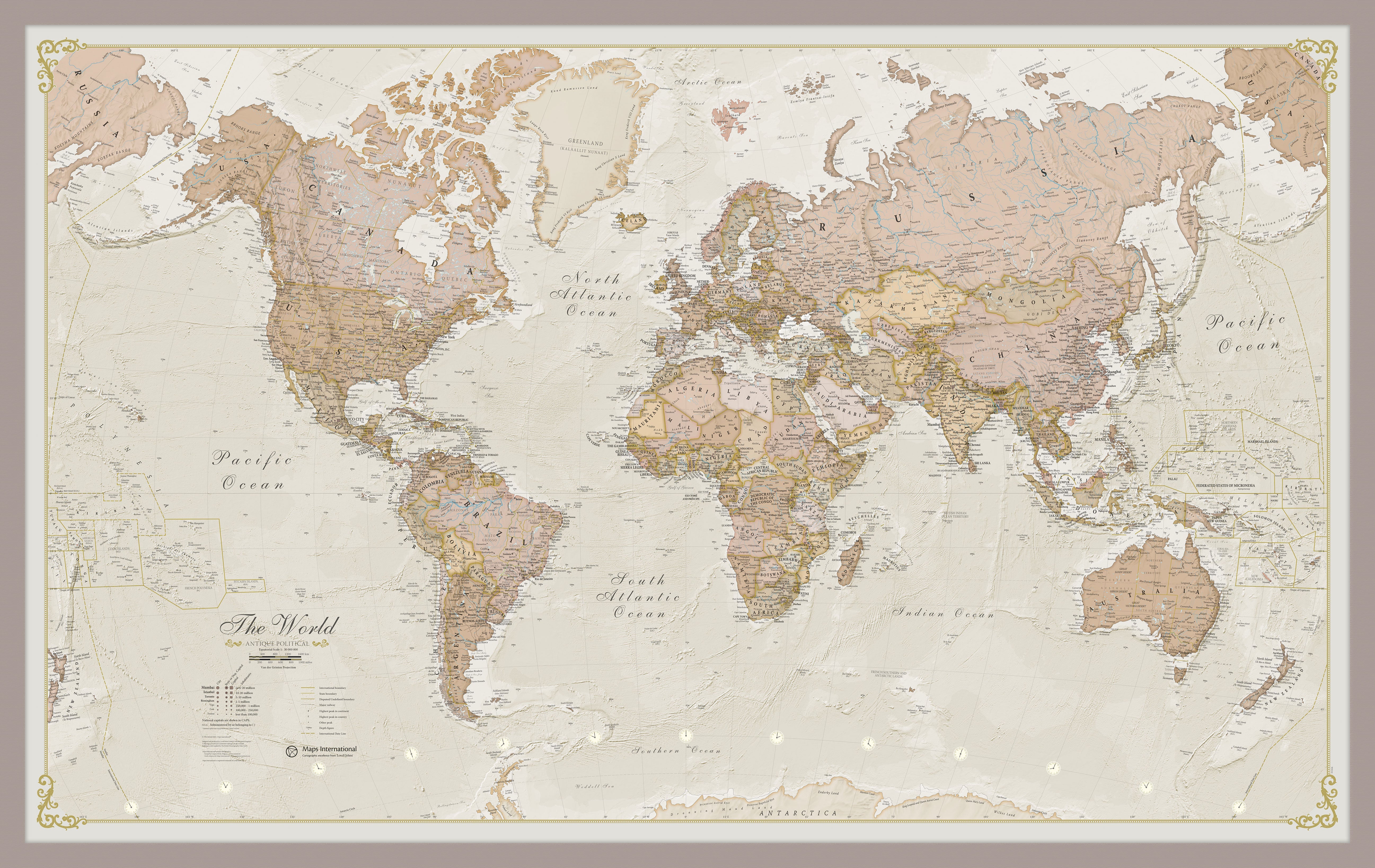 WM01164_S_PINAL - Vintage Map of the World