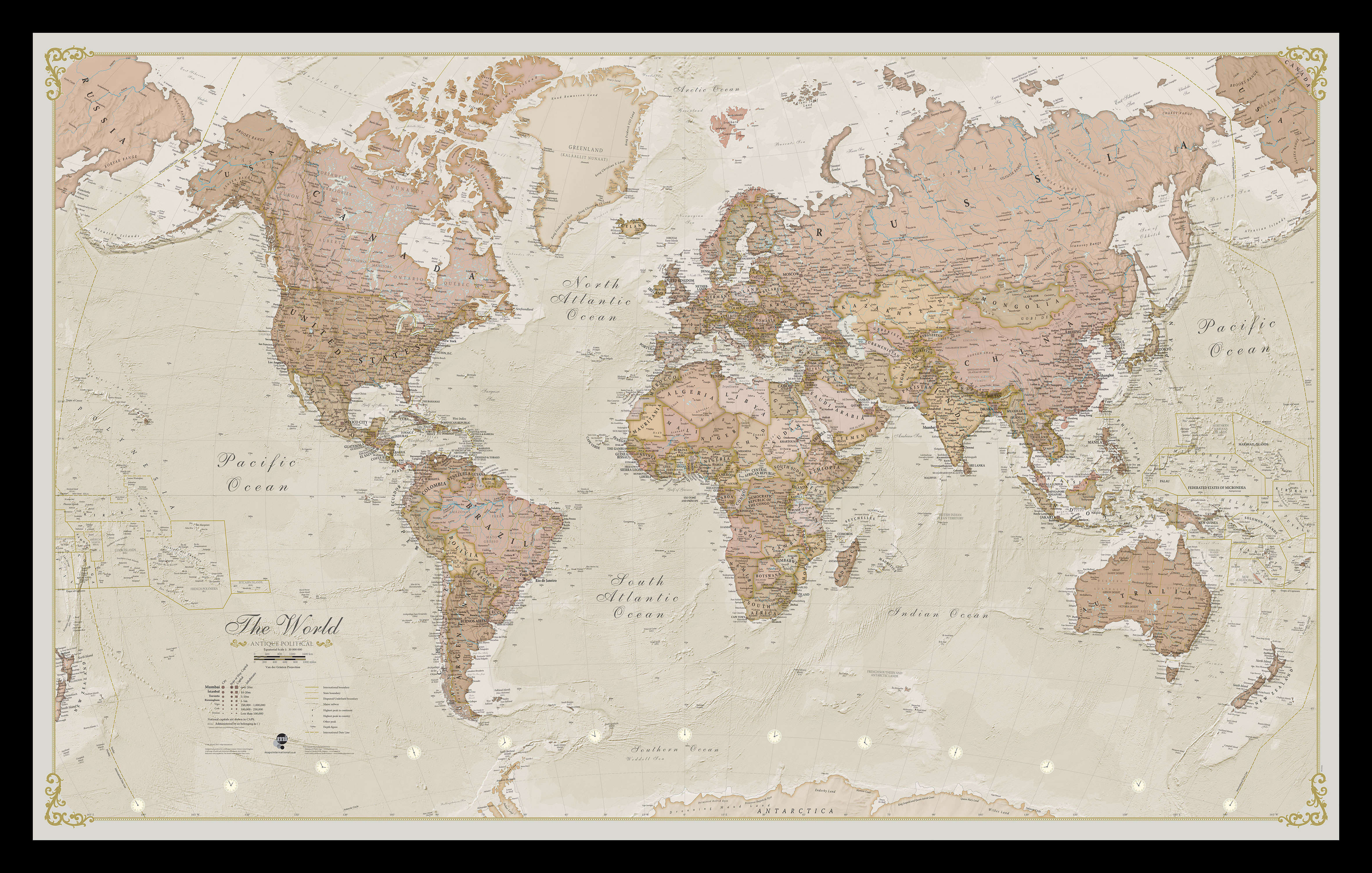 WM01164_S_PINBL - Vintage Map of the World