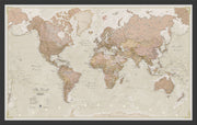 WM01164_M_BWBLA - Vintage Map of the World
