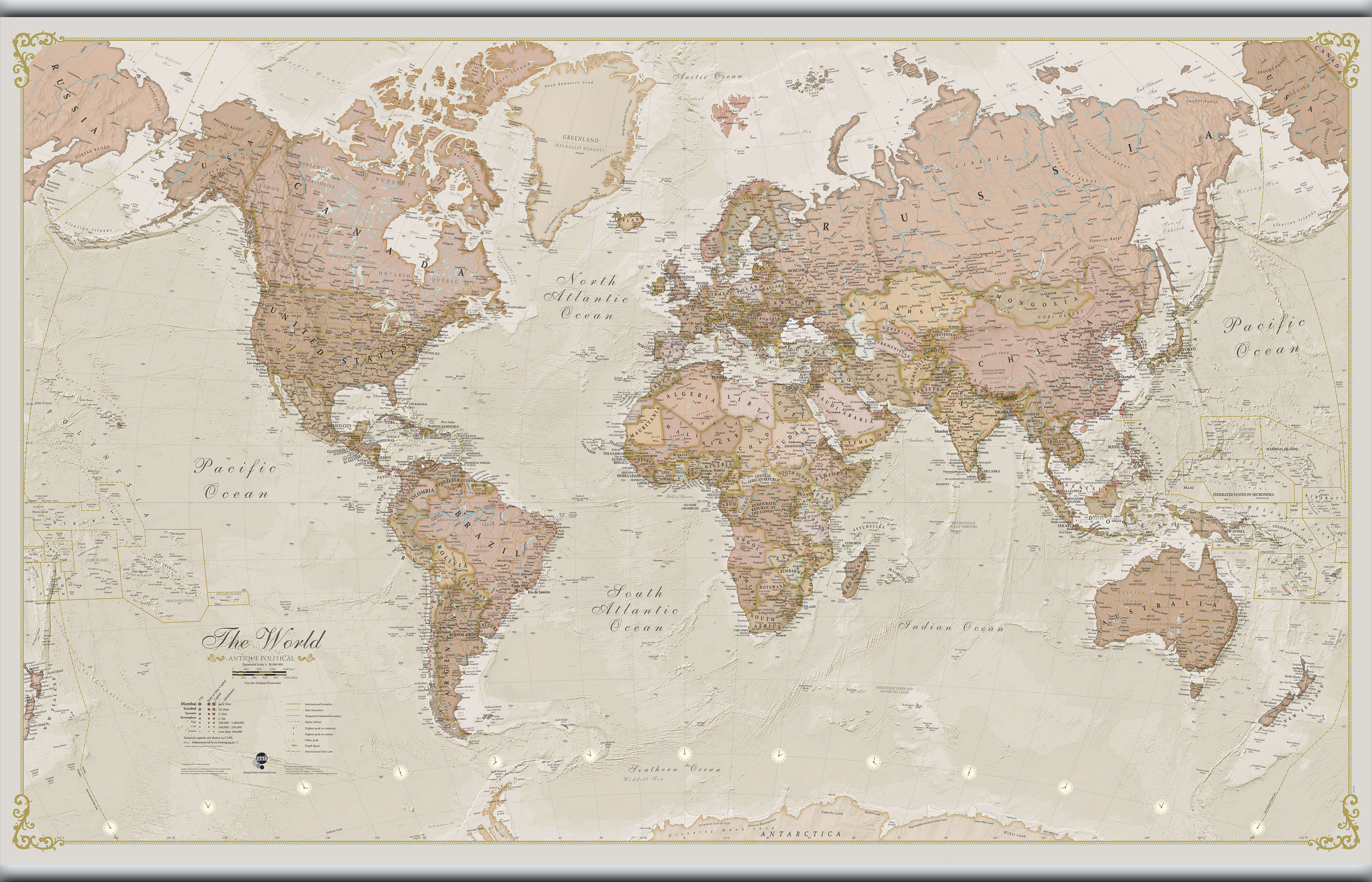 WM01164_L_LAMHB - Vintage Map of the World