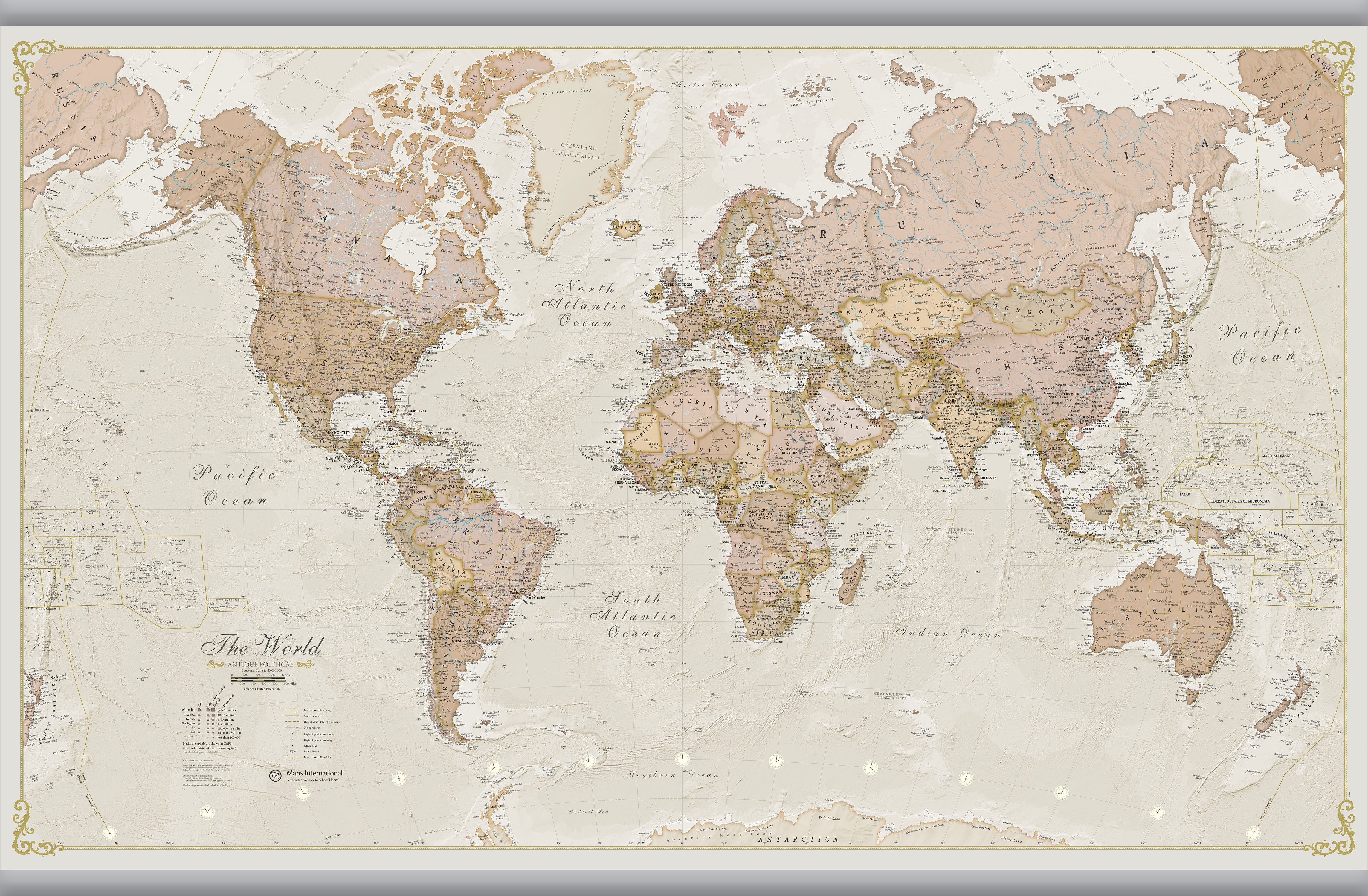 WM01164_S_LAMHB - Vintage Map of the World