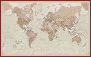 WM01164_L_LBDOK - Vintage Map of the World