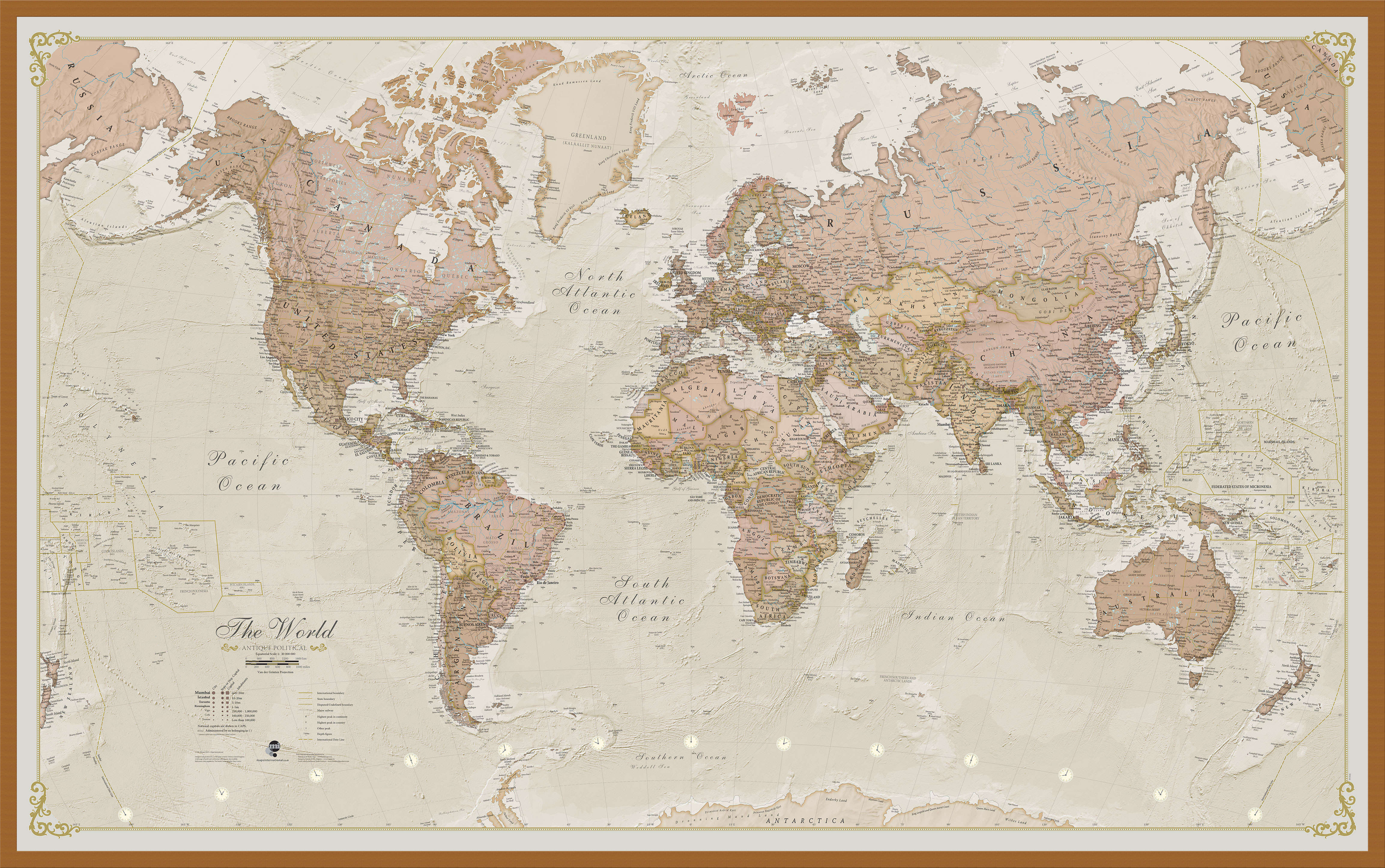 WM01164_L_LBWTE - Vintage Map of the World