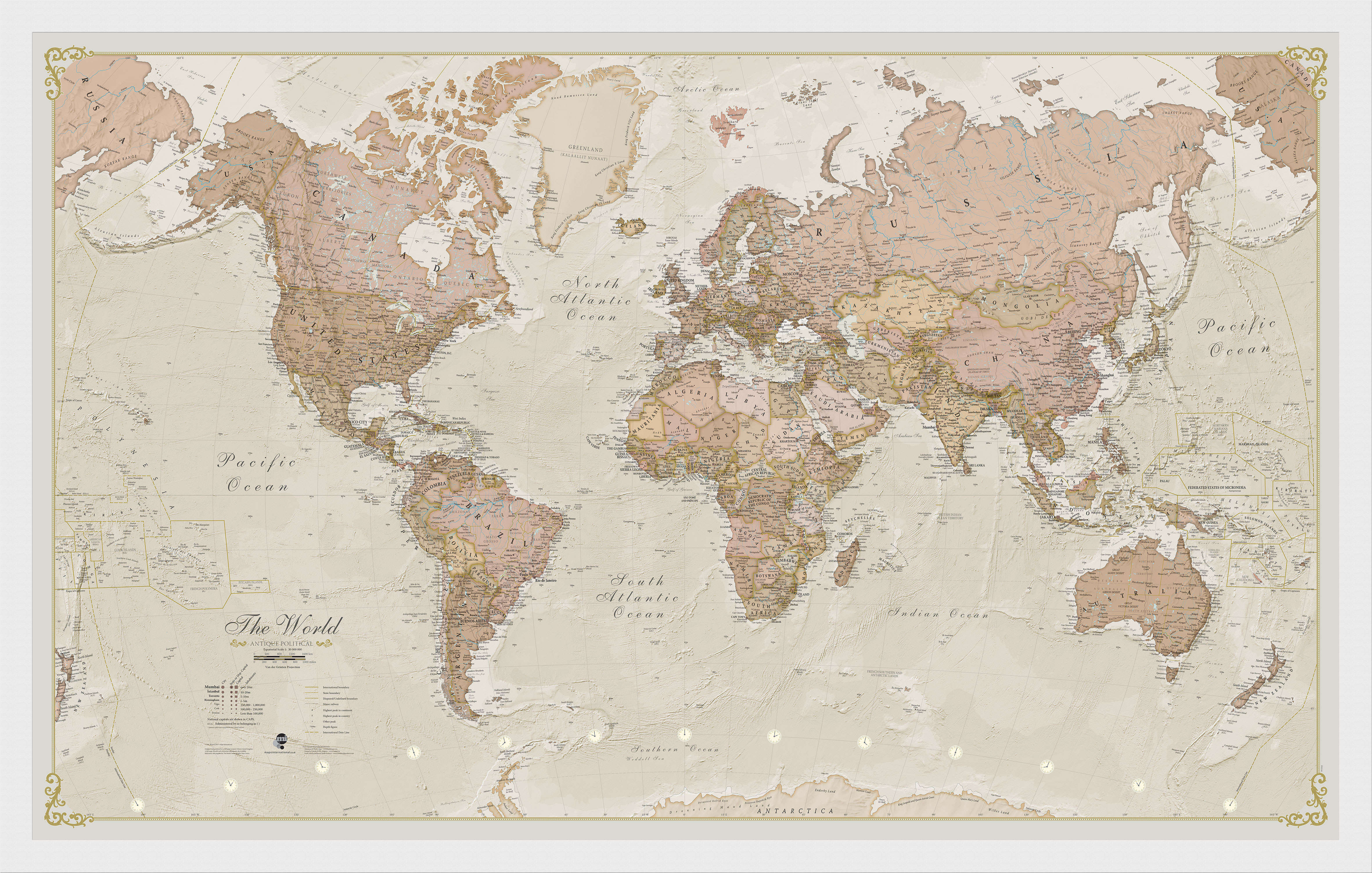 WM01164_S_WDWHI - Vintage Map of the World