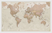 WM01164_M_BWWHI - Vintage Map of the World