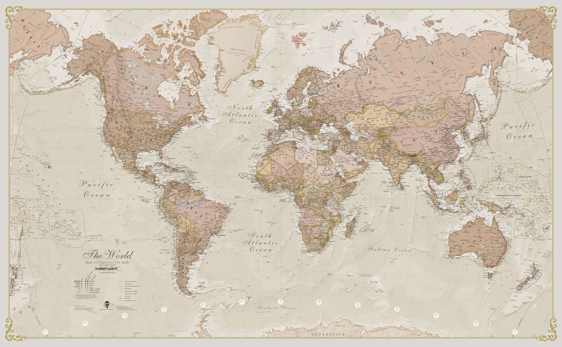 WM01164_M_CANRL - Vintage Map of the World