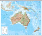 CT00408_H_LAMHB - Australasia Wall Map Physical