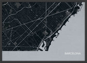 LS01558_4_WDBLA - Barcelona City Street Map Print Charcoal