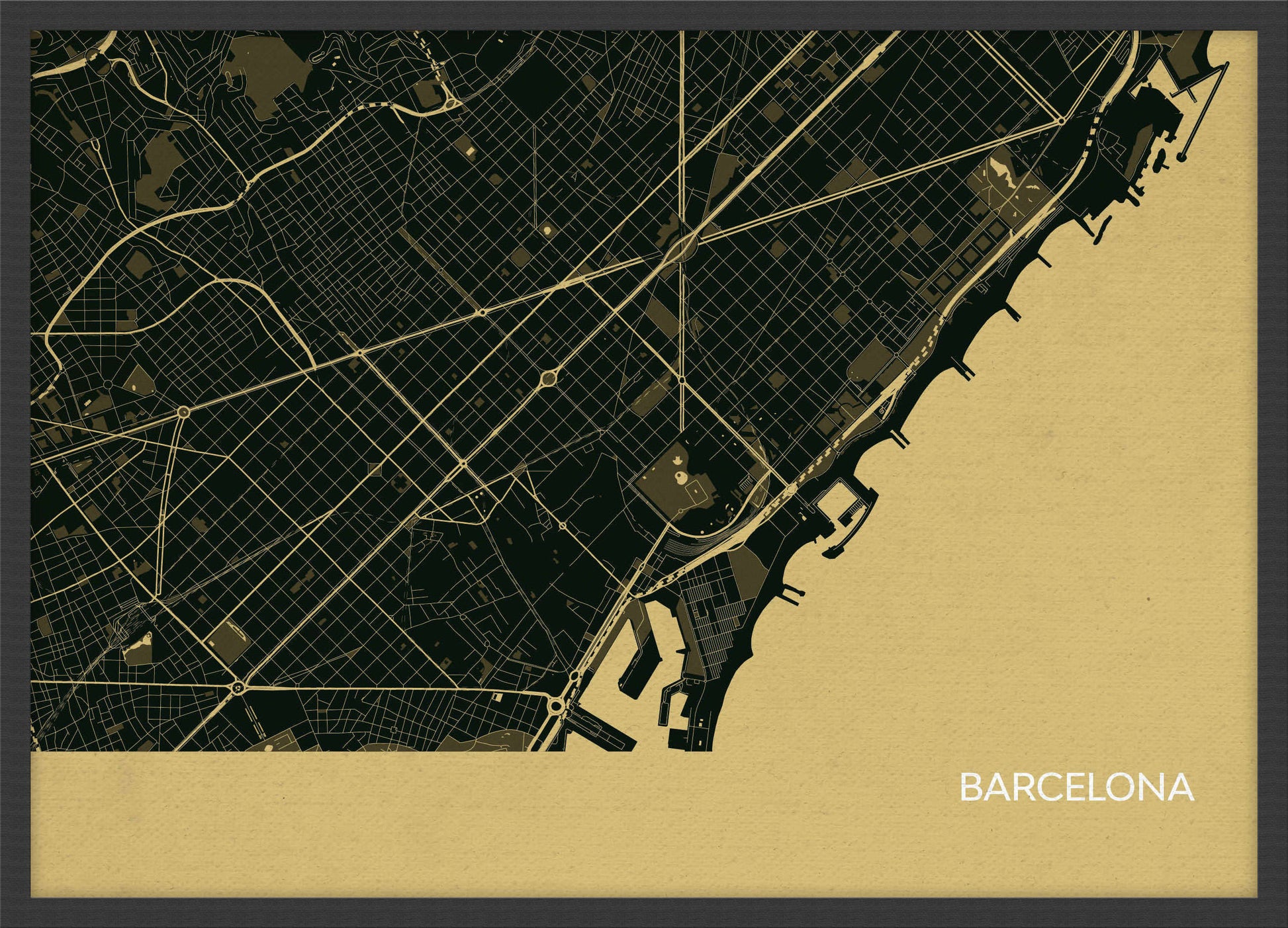 LS01568_4_WDBLA - Barcelona City Street Map Print Straw