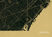 LS01568_S_MATTP - Barcelona City Street Map Print Straw