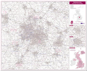 UK00761_L_LMBRD - Birmingham Postcode Sector Map