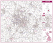 UK00761_L_PAPER - Birmingham Postcode Sector Map