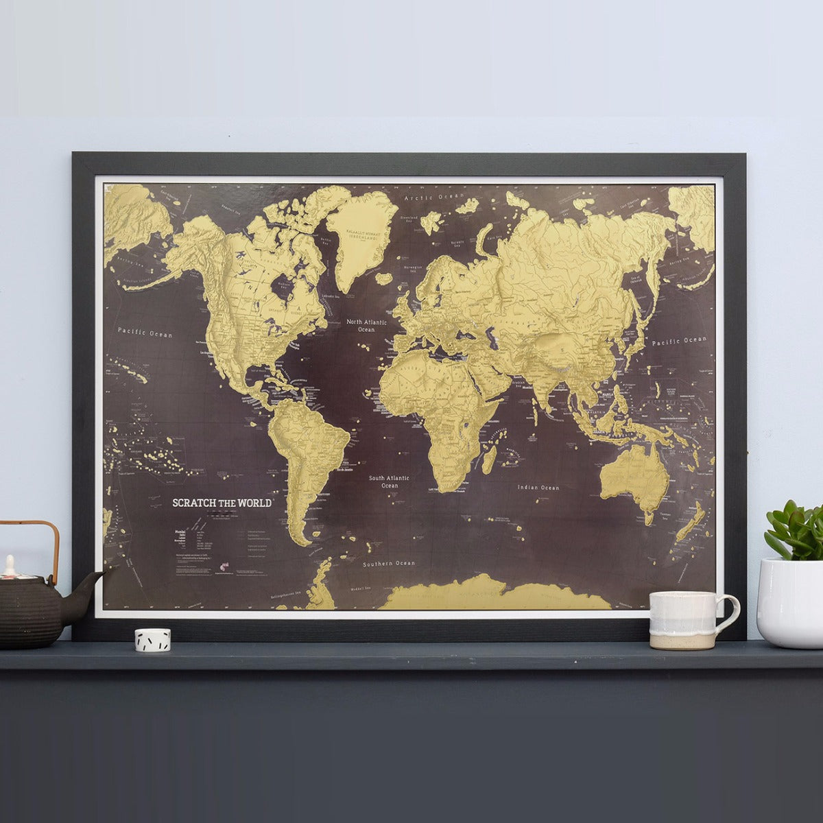 WM01628_M_BWBLA - Scratch the World® black edition map print