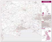 UK00763_L_LMBRD - Bournemouth Postcode Sector Map