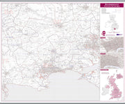 UK00763_L_LAMHB - Bournemouth Postcode Sector Map