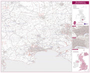UK00763_L_LAMIN - Bournemouth Postcode Sector Map