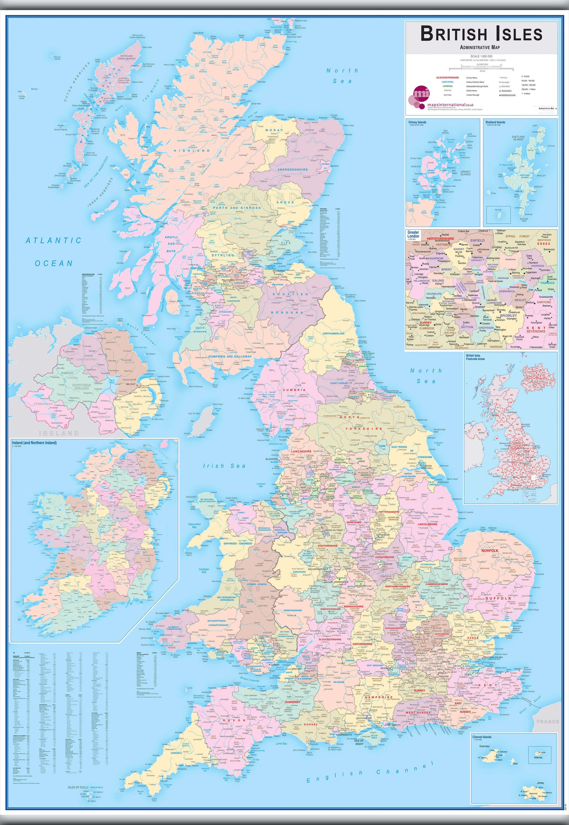 UK00263_H_LAMHB - British Isles Administrative Map