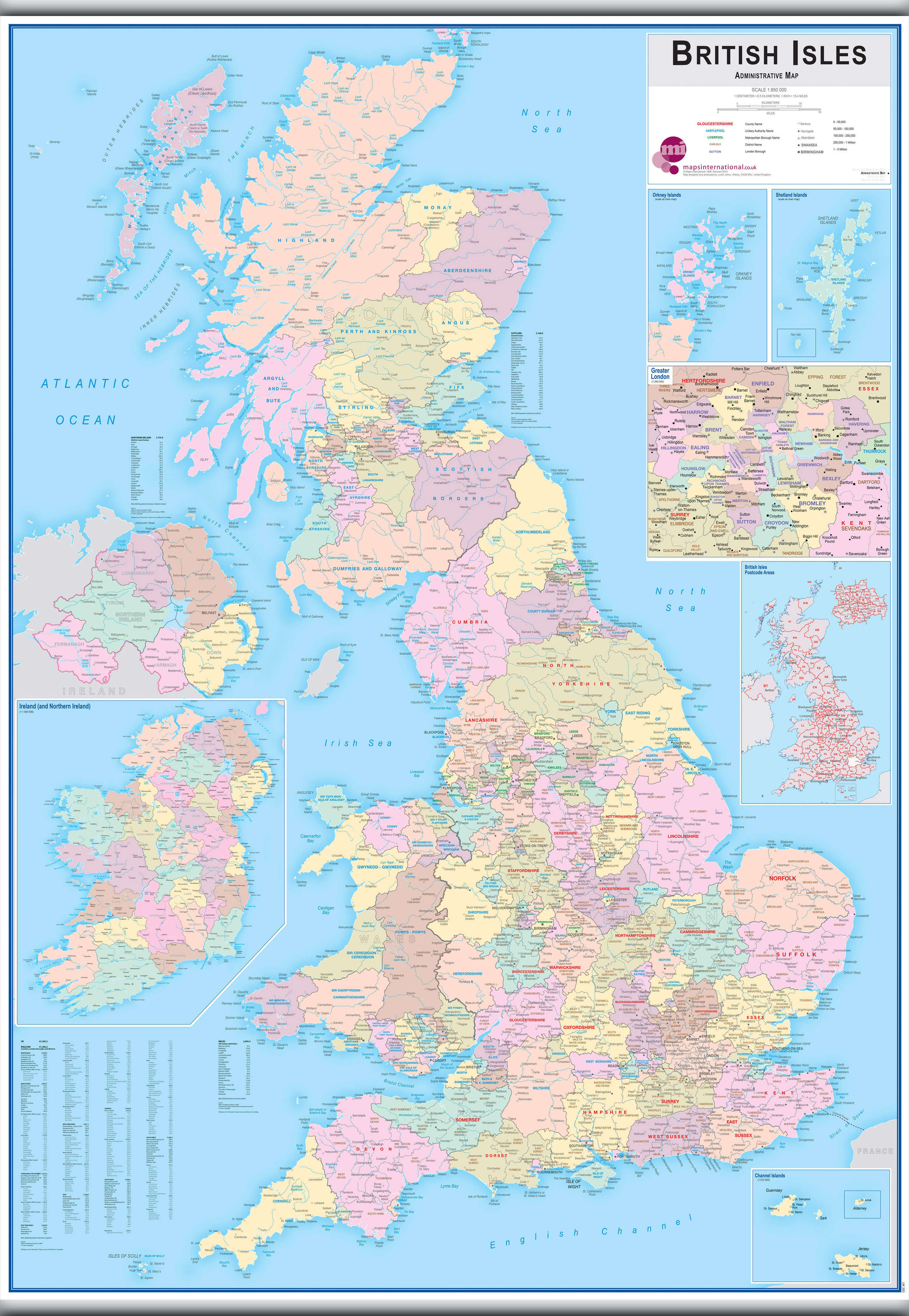 UK00263_L_LAMHB - British Isles Administrative Map
