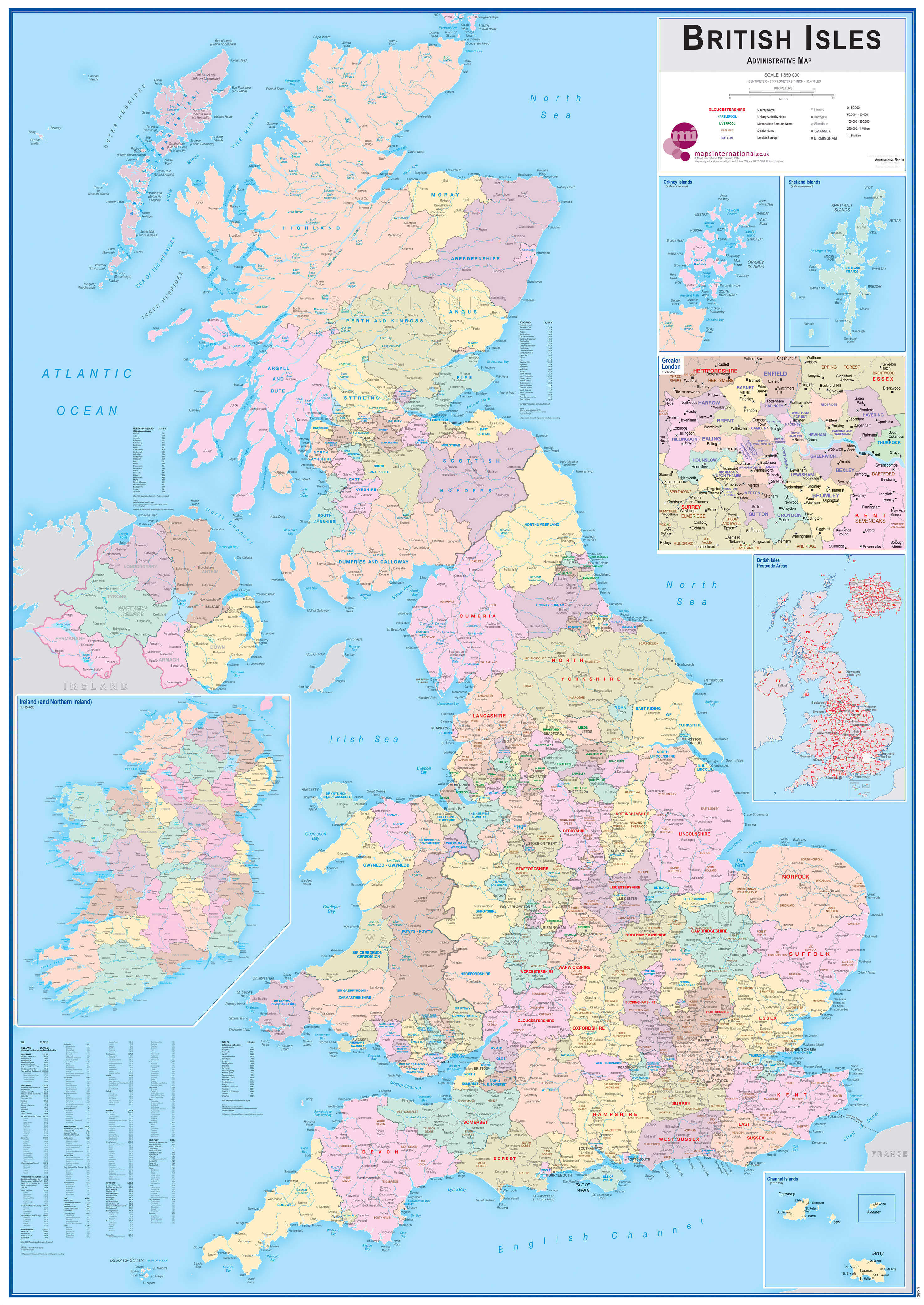 UK00263_H_CANRL - British Isles Administrative Map